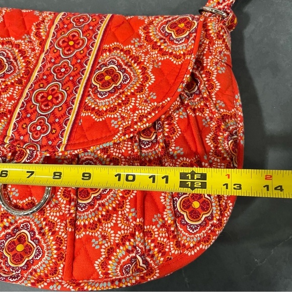 Vera Bradley paprika pattern saddle up crossbody bag LIKE NEW - Picture 10 of 15